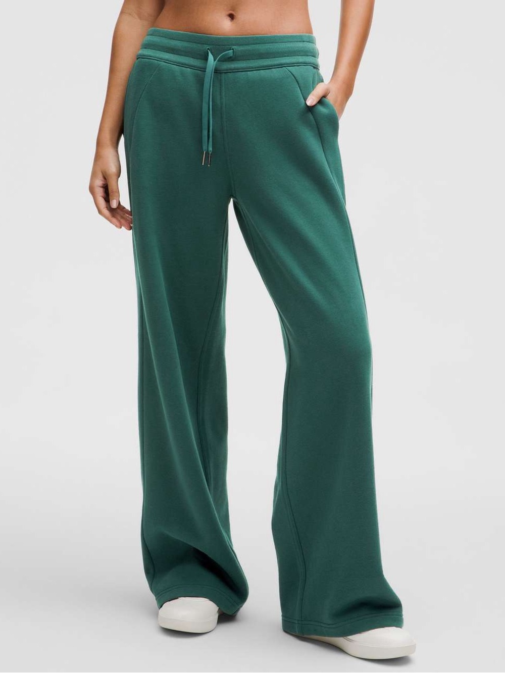 147. Lululemon Scuba Mid-Rise Wide-Leg Pant *Regular Storm Teal